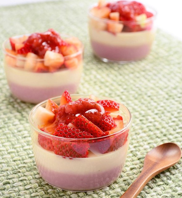 Strawberry pudding